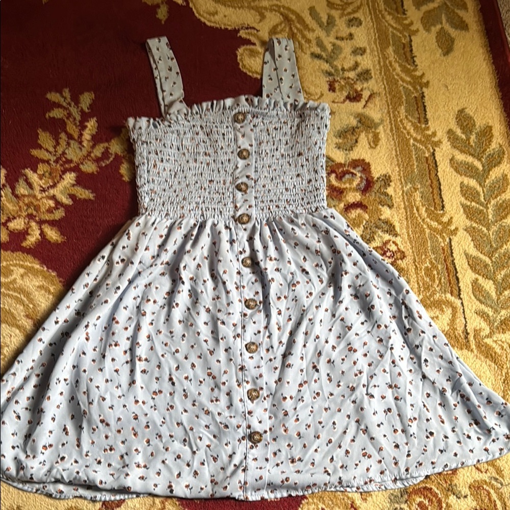 Sienna Sky Black and White Smocked Sundress